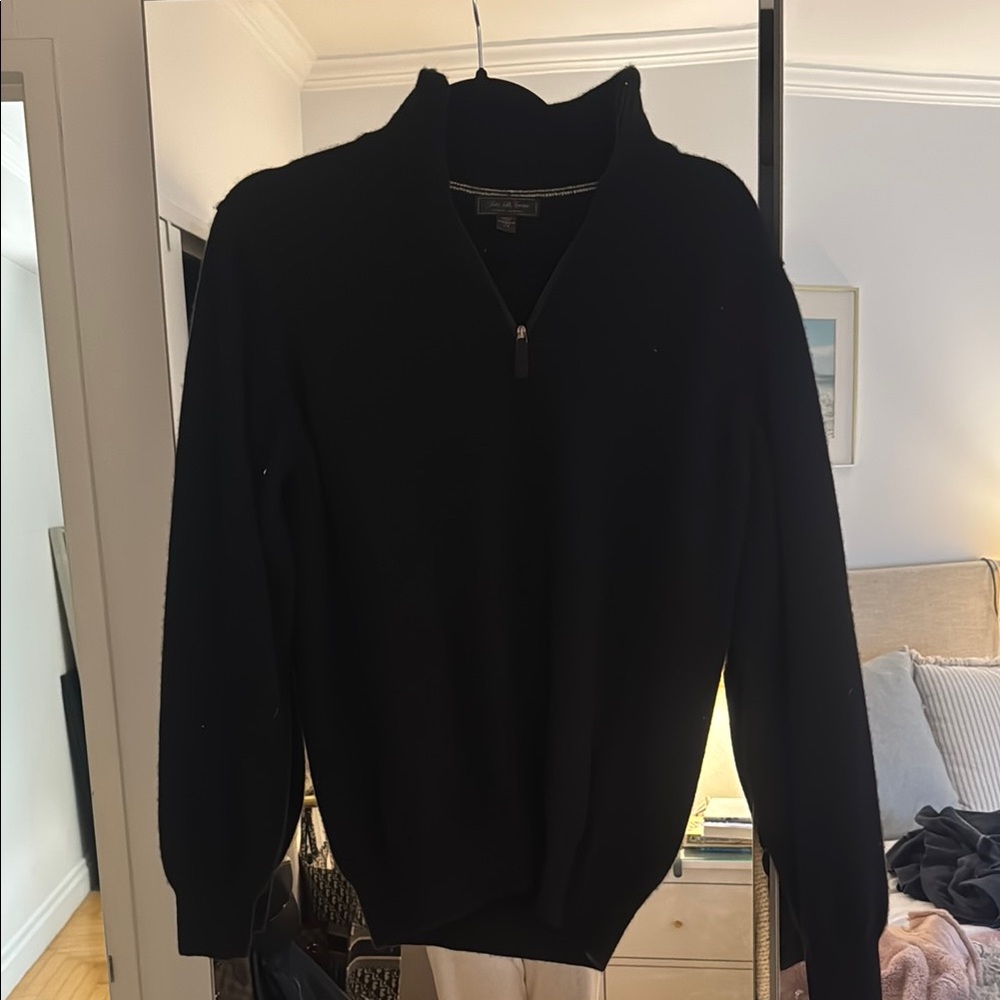Saks Fifth Avenue Cashmere Men's Black Sweater